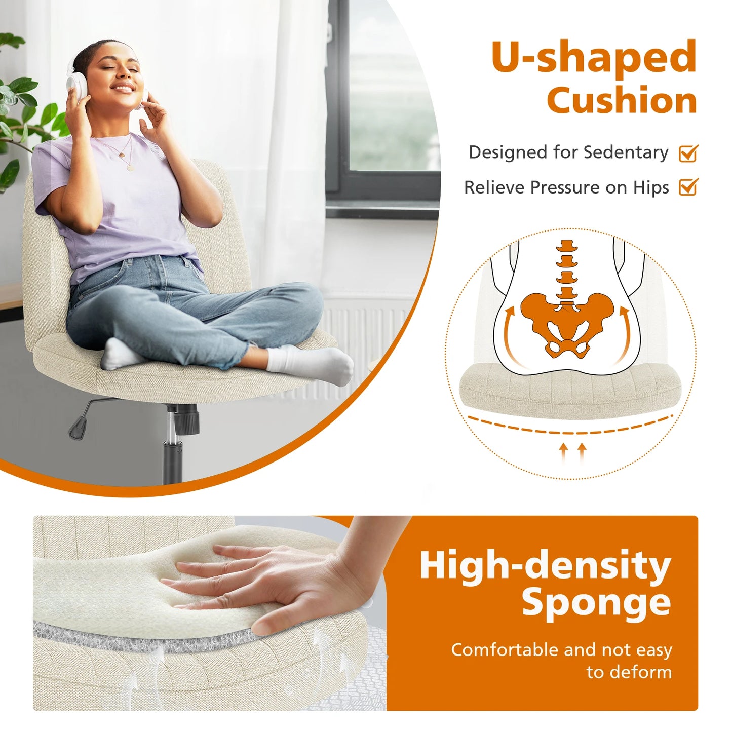 CRISS-CROSS CHAIR OFFICE/HOME CHAIR