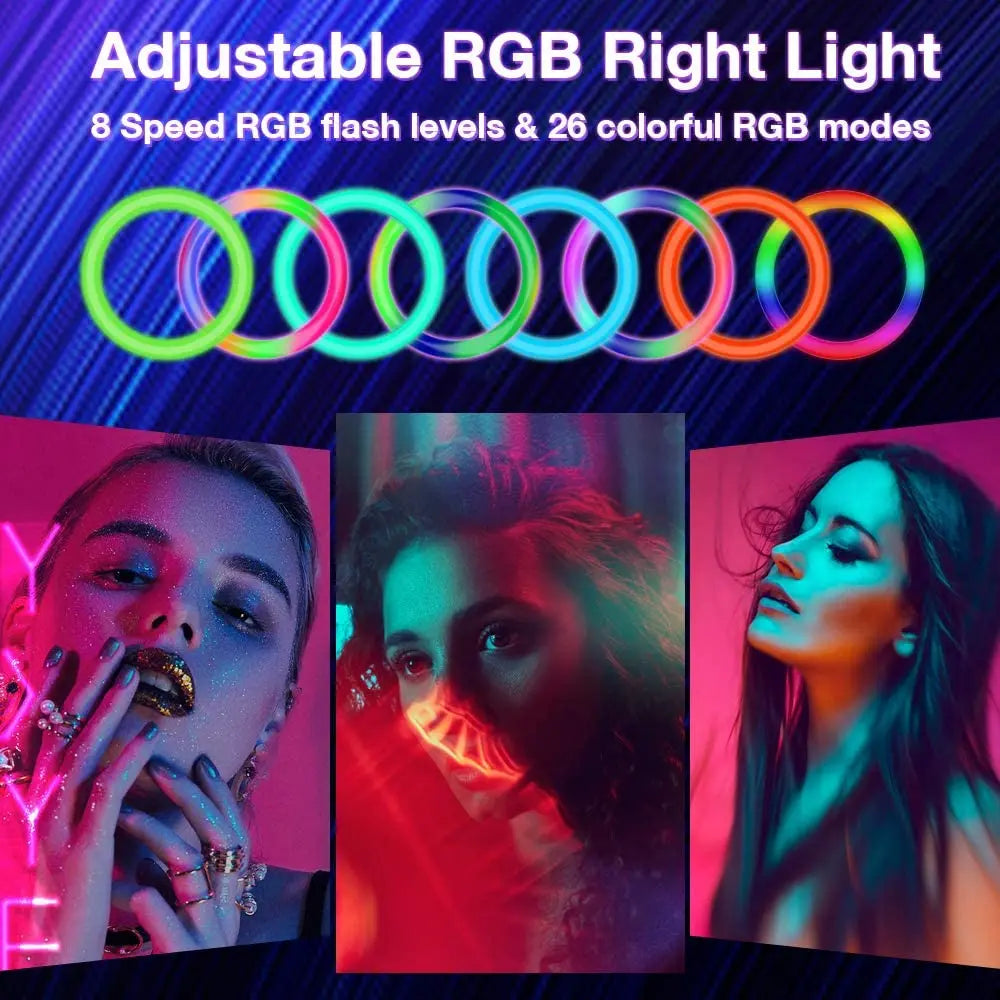 RGB RING LIGHT SELFIE STAND