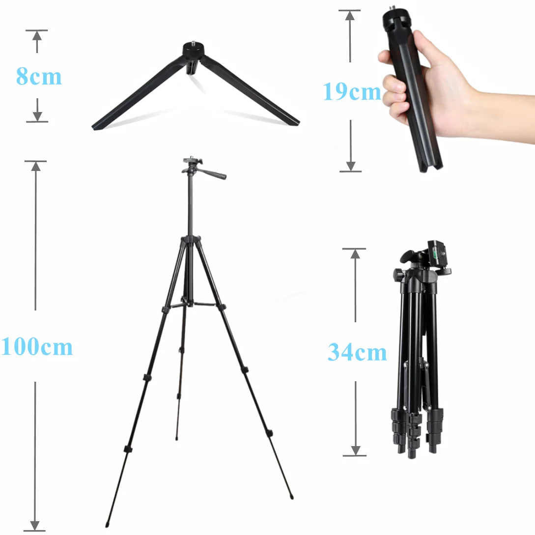 RGB RING LIGHT SELFIE STAND