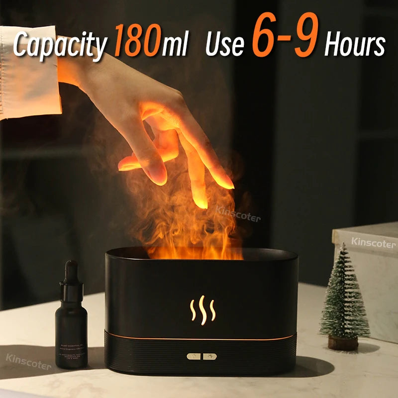 FLAME OIL DIFFUSER AIR HUMIDIFIER