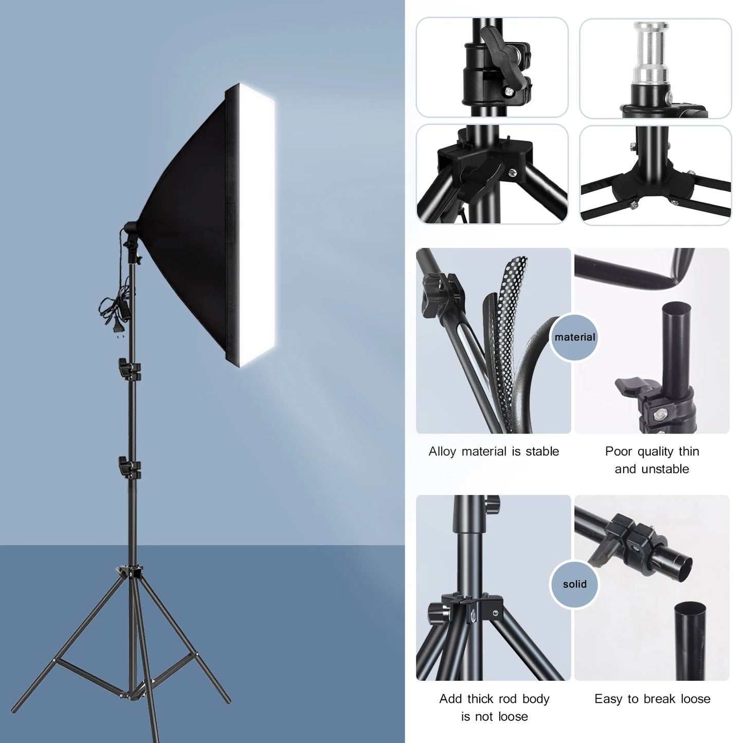 PROFFESSIONAL PHOTOGORAPHY SOFT BOX NO BULB