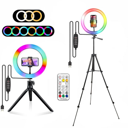 RGB RING LIGHT SELFIE STAND