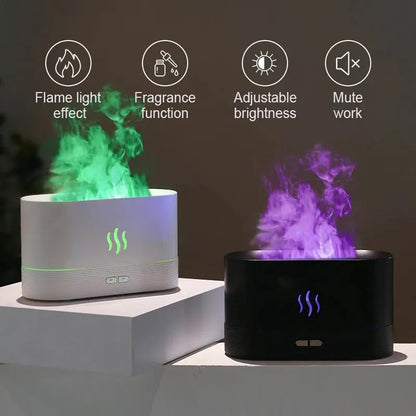 FLAME OIL DIFFUSER AIR HUMIDIFIER