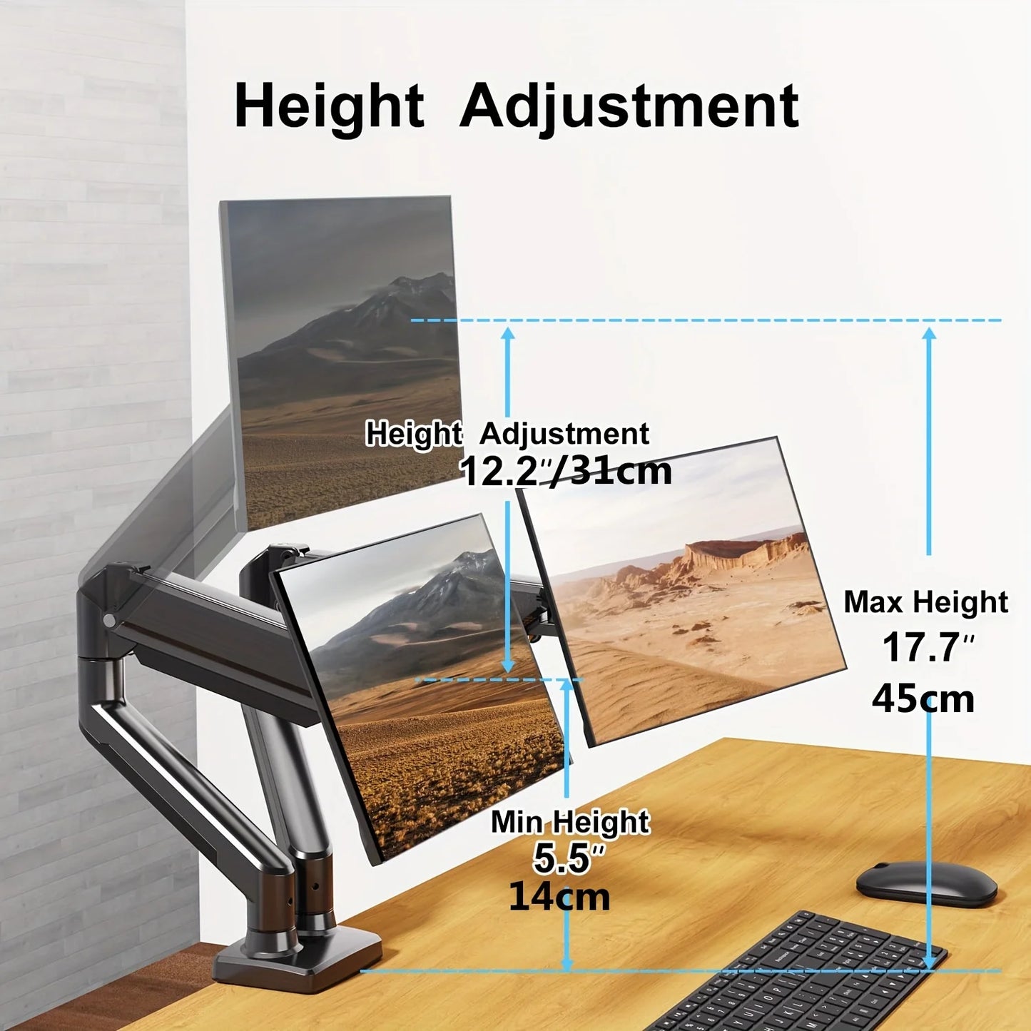 13-32" Screen Dual Monitor Mount